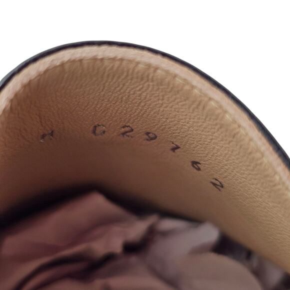 Chanel CC Logo Espadrille Slip On Flat Loafer Black Leather Size 37 US 6 6.5 - Picture 11 of 11